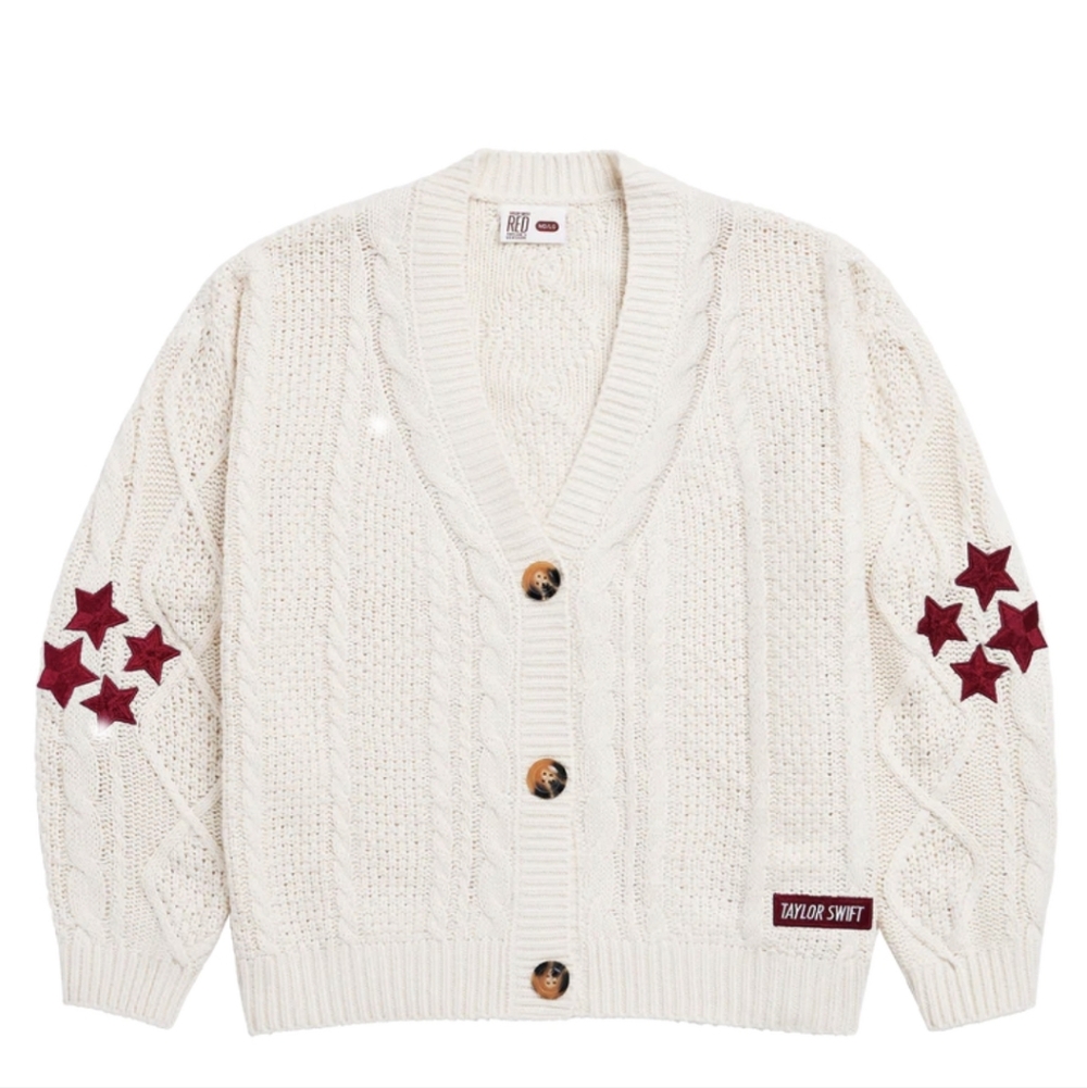 ** NEW IN HAND** Red Taylor’s Version Cardigan OFFICIAL Taylor Swift Sz XS/S